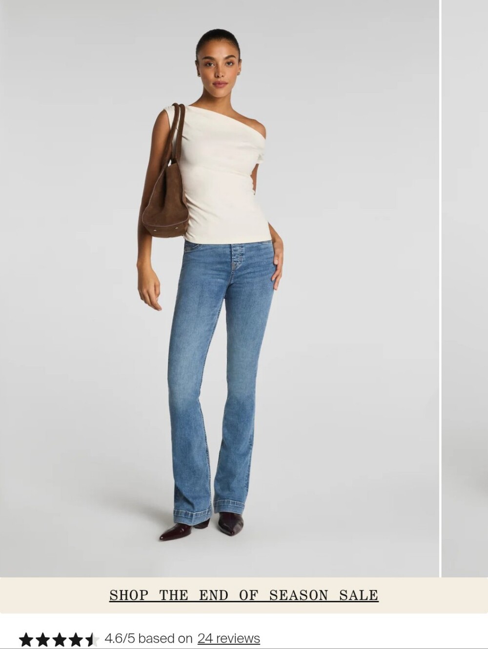 SPANX Blue Denim Wide Leg Jeans with Pink Label